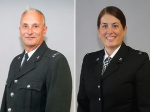 Supporting image for story: Off-duty husband and wife police officers forced their way into burning house to save Stafford couple