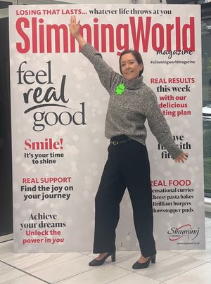 Anneka in training at Slimming World Head Office Alfreton