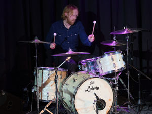 Shane Dixon performs at The Edge Arts Centre, Much Wenlock. Photo: Bob May