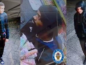 Supporting image for story: Have you seen these three men? Police issue photo of men they want to speak to after West Bromwich robberies