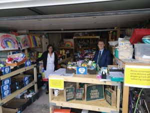 Supporting image for story: Friends giving hampers to frontline workers recognised by mayor