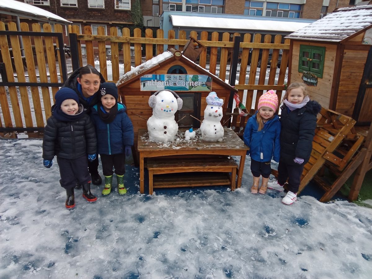 Snow day magic as Little Trinity Nursery turns Storm Goretti into smiles