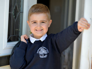 Supporting image for story: Noah ready for Pizza Fridays as the new school year arrives at last

