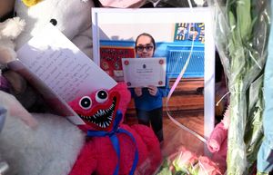 SANDWELL COPYRIGHT NATIONAL WORLD PLC STEVE LEATH 05/03/2024..Pics in Rowley Regis where balloons were released just after 4pm at the end of the street where a young girl called Shay has been killed. Tributes too..