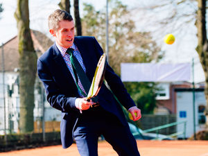 Supporting image for story: Defence Secretary Gavin Williamson makes special trip to Wombourne Tennis Club