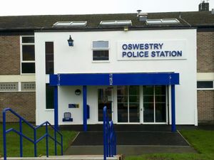 Supporting image for story: Locked in: Burglars padlock Oswestry Police Station gates to target shop in town