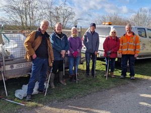 Supporting image for story: Litter pickers 'make a big difference' with Shrewsbury woodland tidy-up