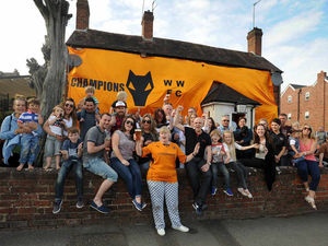 Supporting image for story: Flying the flag for victorious Wolves