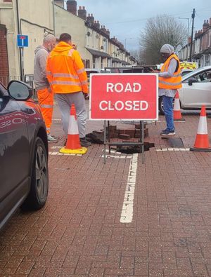 Workers have been spotted a the scene dealing with the incident