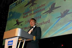 Ruth Shackleton speaking at the event.