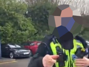 Supporting image for story: West Midlands Police apologises after viral video of man challenged on way to work