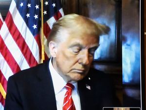 Supporting image for story: Trump can still vote after hush money case sentencing, but cannot own a gun