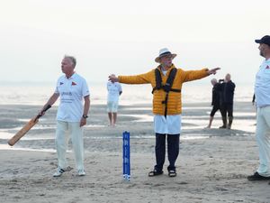 Supporting image for story: In Pictures: Cricketers all at sea as they battle against sands of time