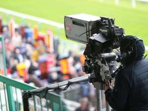 Filming at Brighton racecourse