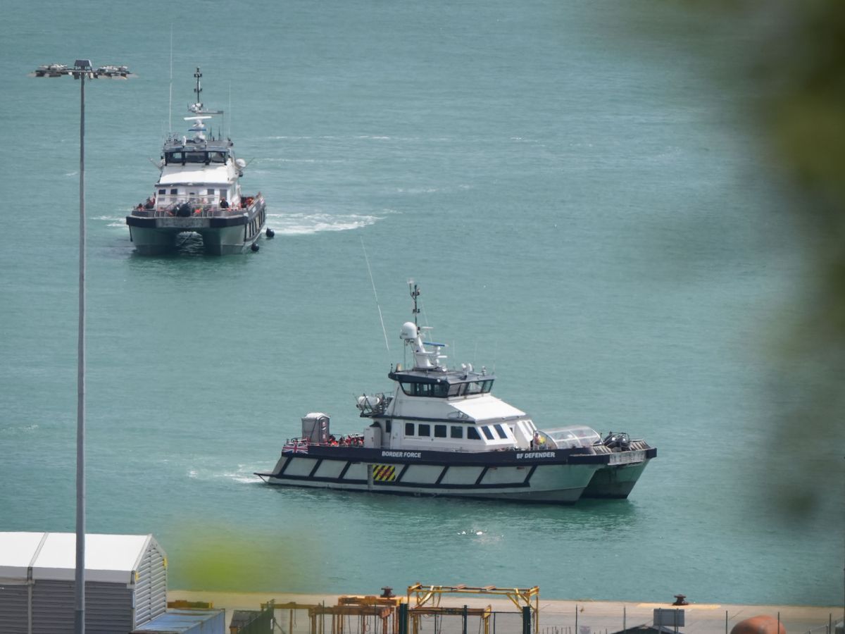 Channel-crossing migrants brought to shore by Border Force and lifeboats