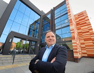 Mr Findlay at the Marston's headquarters in Wolverhampton