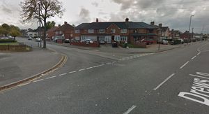 The collision happened on the junction of Drews Lane and Ward End Road. Photo: Google Street Map