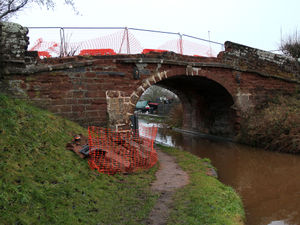 Supporting image for story: Anger over badly-damaged Market Drayton bridge which has been closed for a month
