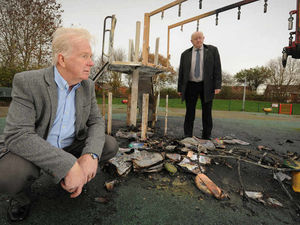 Supporting image for story: 'An absolute disgrace': Arsonists attack playground for second time