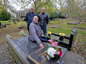 Supporting image for story: 'It was like a jungle': Trio spend three years fixing church graveyard  
