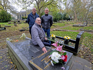 Supporting image for story: 'It was like a jungle': Trio spend three years fixing church graveyard  