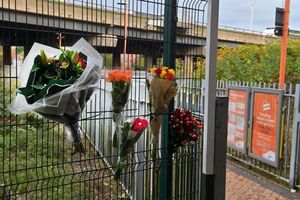 Flowers have been left at Bescot Stadium Station