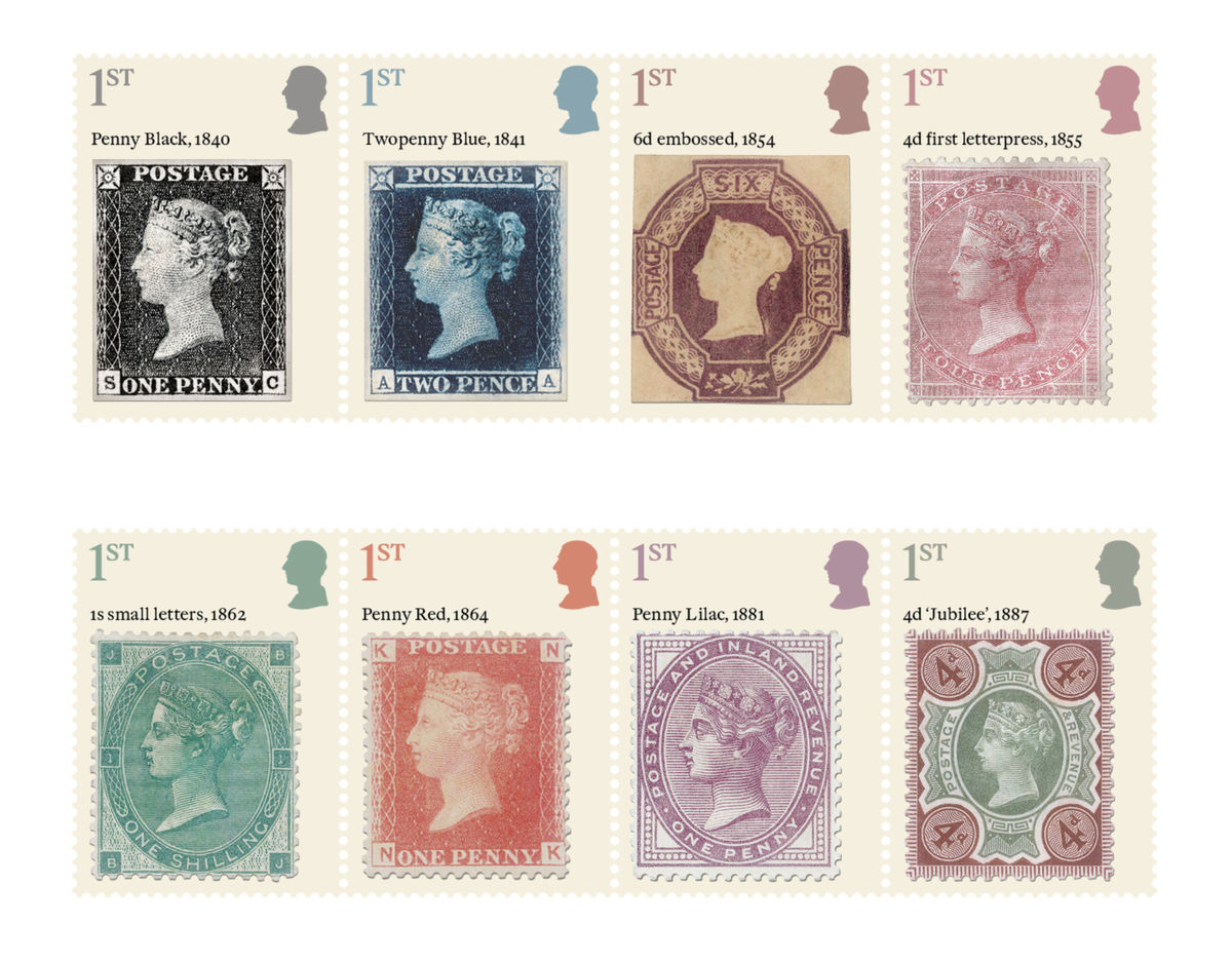 New stamps pay tribute to some of the most famous designs in British postal history
