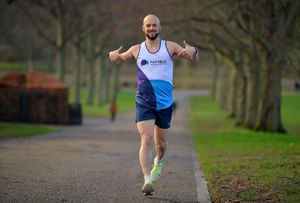 James Morgan in the Quarry park in Shrewsbury