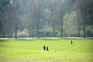 The Quarry would ordinarily have been packed on a sunny Good Friday