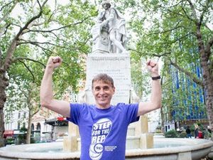 Supporting image for story: Steve steps out 116 miles for Birmingham REP