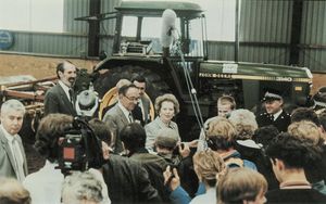 Principal Harris hosted Margaret Thatcher for the opening of the soil hall indoor field