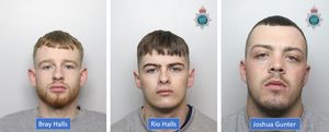 The trio have been sentenced. Photo: Staffordshire Police