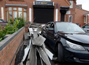 The aftermath of the fire at Sweet Treat on Lord Street