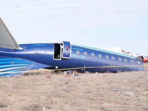 Supporting image for story: Dozens dead as Azerbaijani plane crashes in Kazakhstan