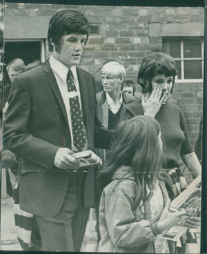 Peter Knowles leaves Molineux and football in September 1969.