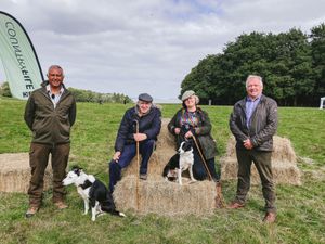 Supporting image for story: Tim Vine and Kiri Pritchard-McLean take on sheep herding trial for Red Nose Day