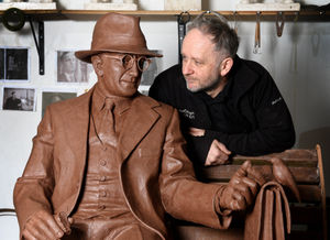 Sculptor Andy De Comyn who is behind work on the statue honouring Second World War hero Frank Foley