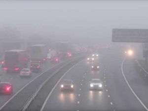 Supporting image for story: West Midlands weather: Driver caught at 110 mph on motorway as heavy fog descends