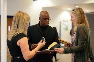 Ian Wright told an education conference in Telford how a teacher changed his life
