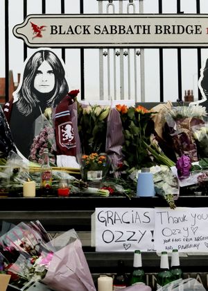 Fans at the Black Sabbath Bridge. Photo: Joseph Walshe/SWNS