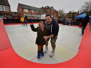 Supporting image for story: Oswestrians get their skates on at Christmas ice rink