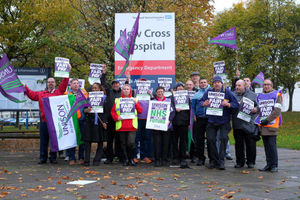 Supporting image for story: Thousands of health workers strike over pay - including midwives for first time in history