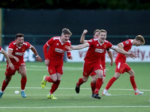 Supporting image for story: 'They keep surprising me': Newtown boss Chris Hughes proud after historic Europa Conference League win
