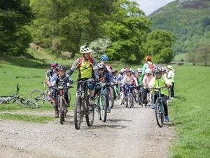 Supporting image for story: Norbury pupils get on their bikes for new classroom
