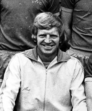 Former Shrewsbury Town player and manager Alan Durban in the 1977/78 team lineup