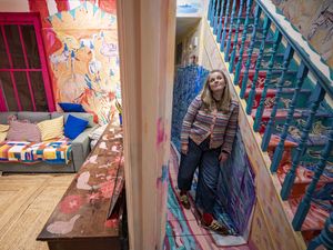 Supporting image for story: Home hand-painted by British artist goes on the market as £2m work of art