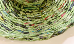 A close-up photo showing the newspaper print