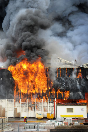 Fire destroyed Carvers in Wolverhampton in February 2012 