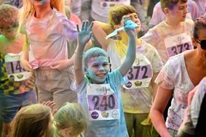 Vibrant colours helped to mark the occasion