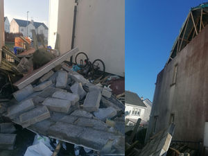 Supporting image for story: Families suffer devastating damage to their homes from Storm Eowyn